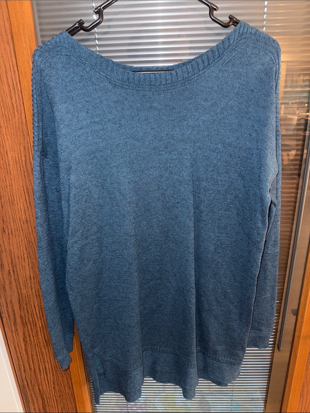 Old Navy Teal Crewneck Knit Sweater